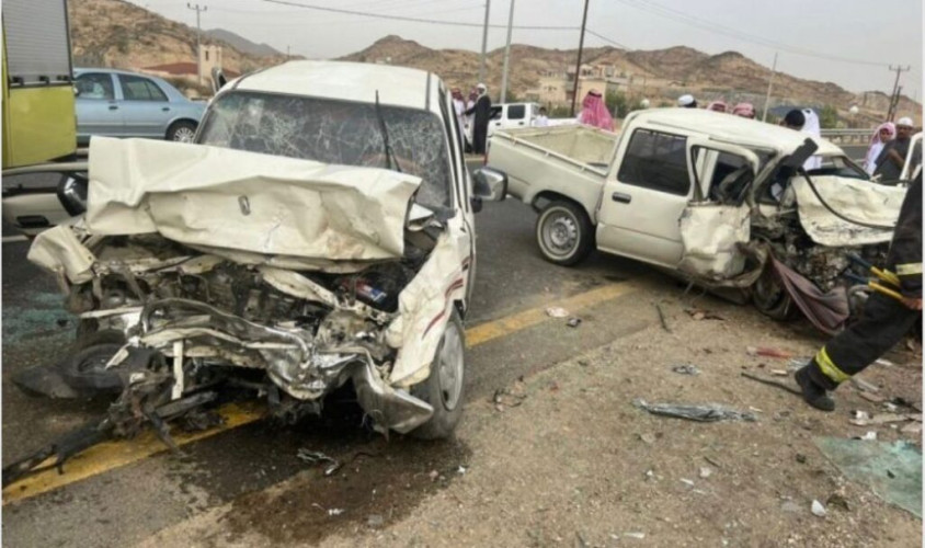 طريق بيشة البهيم يشهد حادث مروع