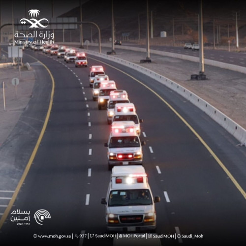 “قافلة الصحة” تنقل الحجاج المنومين بمستشفيات المدينة المنورة ومرافقيهم إلى المشاعر المقدسة