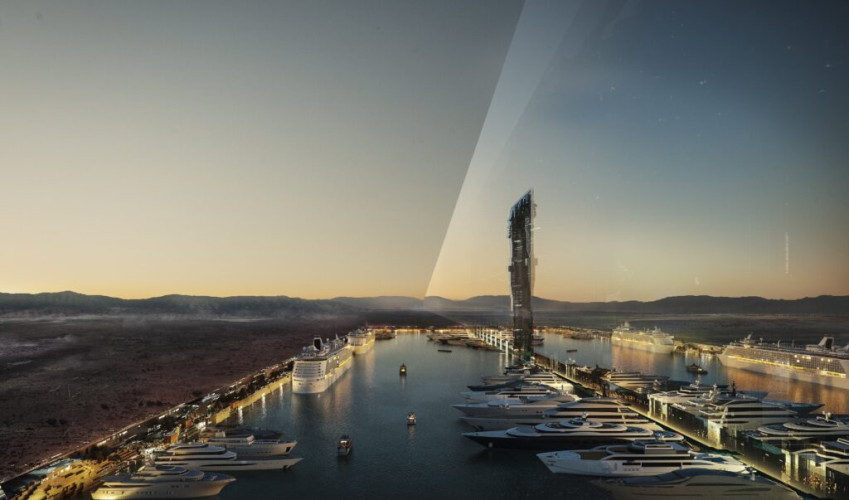 ولي العهد يعلن عن تصاميم “ذا لاين” مدينة المستقبل في نيوم