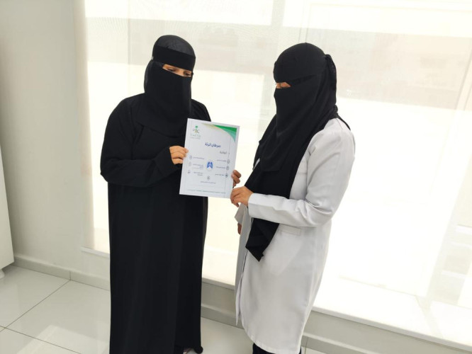 منسوبي مركز صحي قباء يقيمون مبادرة “شهر التوعية  بسرطان الرئة”
