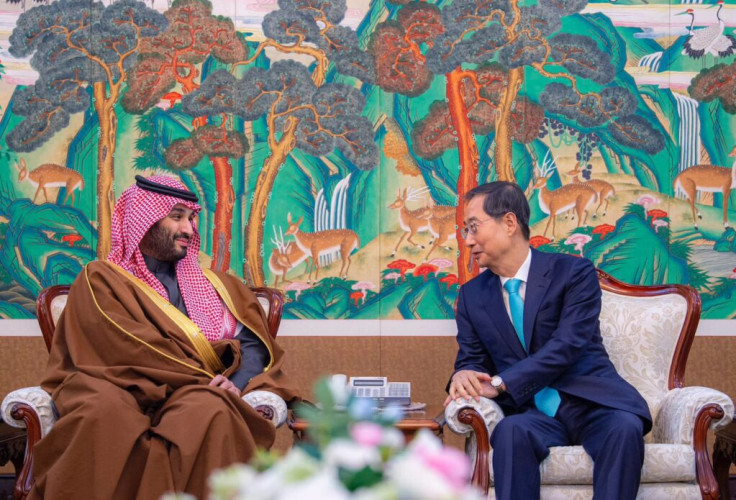 ولي العهد يعقد جلسة مباحثات رسمية مع رئيس وزراء كوريا