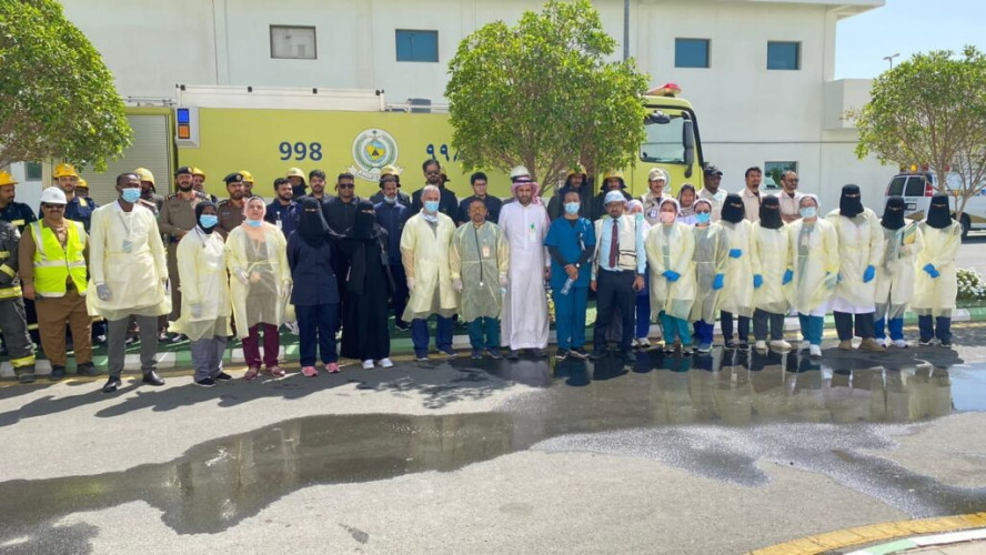 صحة بيشة تنفذ فرضية حريق وهمي بمستشفى الولادة والأطفال