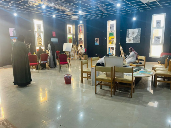 ثقافة وفنون الشمالية تنفذعدد من الورش الفنيه في الرسم والفن التشكيلي