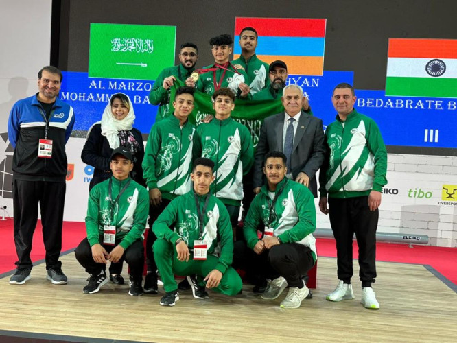 المرزوق يهدي الوطن ذهبية وفضيتي بطولة العالم للناشئين