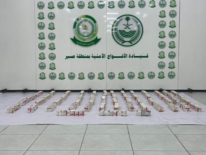 الأفواج الأمنية تحبط محاولات تهريب(22.7)طنًّا من نبات القات المخدر و(264)كيلوجرامًا من مادة الحشيش المخدر