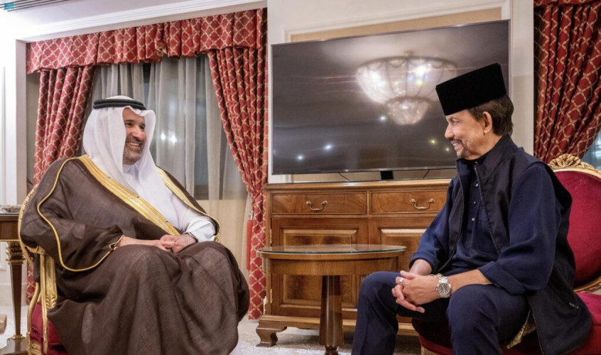 سمو أمير منطقة المدينة المنورة يزور جلالة سلطان بروناي دار السلام