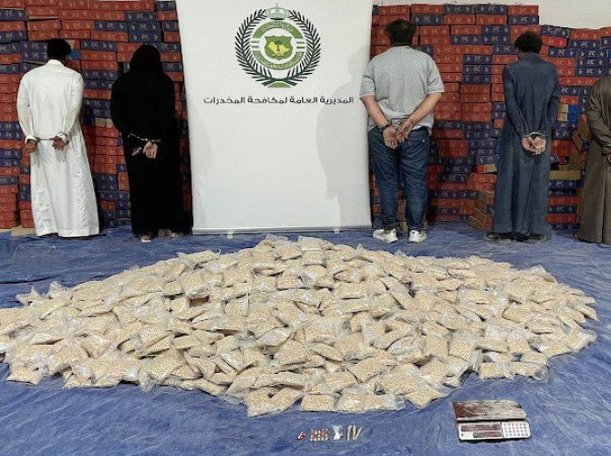 “مكافحة المخدرات” تضبط أكثر من(3.6)ملايين قرص من مادة الإمفيتامين المخدر