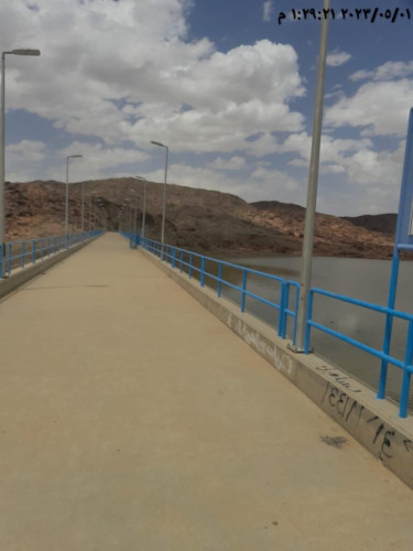 فتح بوابات سد وادي هرجاب