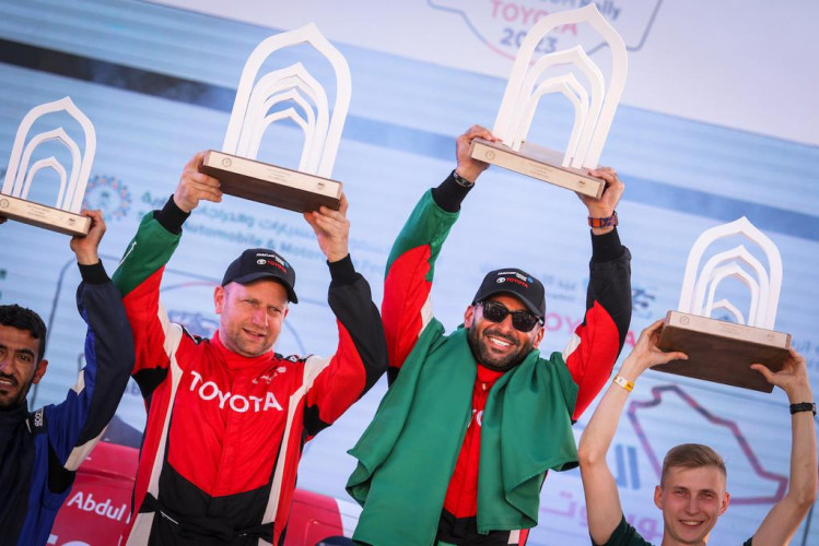 العالمي يزيد الراجحي بطلاً للنسخة الأولى من رالي تبوك-نيوم الجديد في روزنامة بطولة السعودية تويوتا للراليات الصحراوية