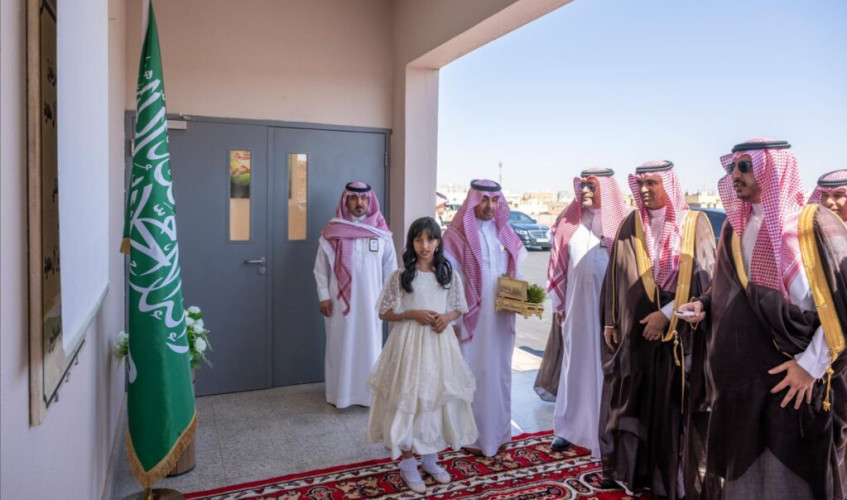 أمير الجوف يدشّن مبنى المدرسة الابتدائية الأولى بمركز صوير