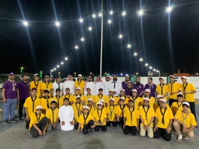 مدير مكتب التعليم بدومة الجندل يتفقد المعسكر الكشفي بمدينة الحجاج