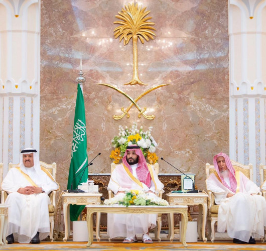 نيابة عن خادم الحرمين الشريفين.. ولي العهد يستقبل أصحاب السمو الأمراء ومفتي عام المملكة والجهات المشاركة في الحج