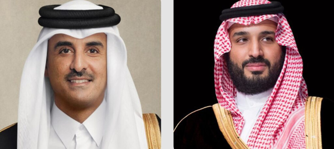 ولي العهد يتلقى رسالة خطية من أمير دولة قطر