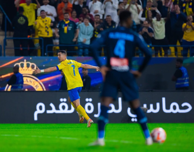 رونالدو يقود النصر لتخطى الأخدود بثلاثية فى دوري روشن السعودي