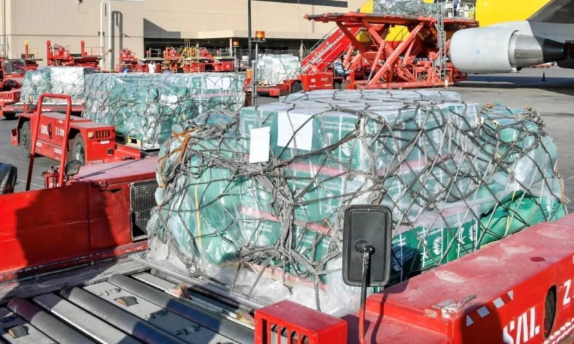 مغادرة الطائرة الإغاثية السعودية الثانية لإغاثة الشعب الفلسطيني في قطاع غزة