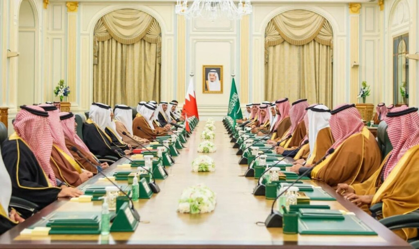 سمو ولي العهد وسمو ولي عهد مملكة البحرين يترأسان اجتماع مجلس التنسيق السعودي البحريني