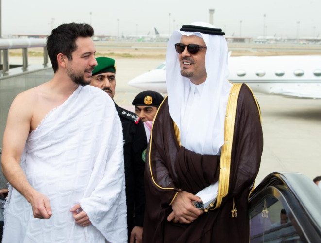 ولي عهد الأردن يصل جدة