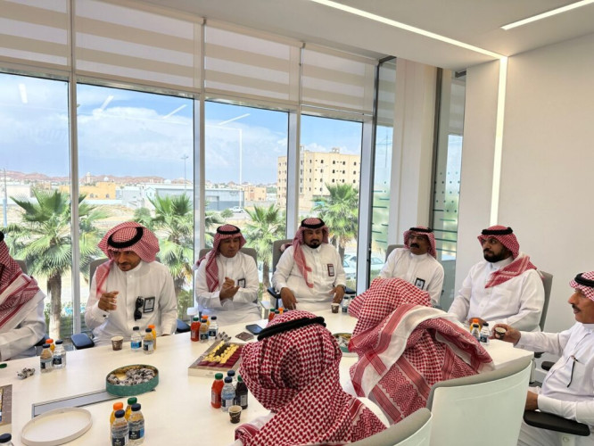 فرع وزارة التجارة بالجوف يقيم حفل معايدة لمنسوبيه