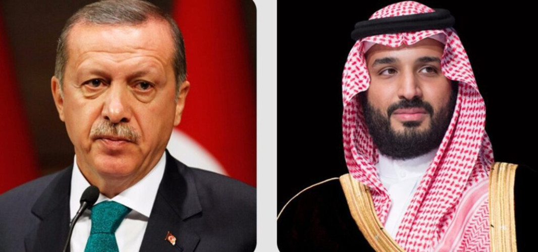 ولي العهد يتلقى اتصالاً هاتفياً من رئيس الجمهورية التركية