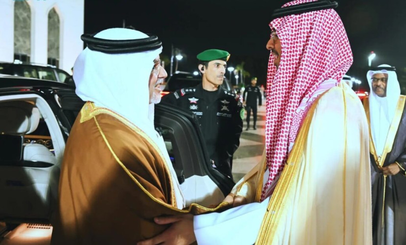 ولي عهد مملكة البحرين يغادر جدة