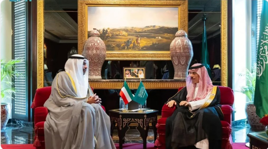 وزير الخارجية يلتقي نظيره الكويتي ويستعرضان سبل تعزيز العلاقات