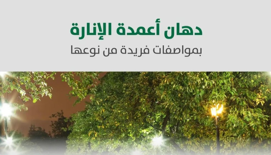 بمواصفات تعزز السلامة.. تطبيق طلاء أعمدة الإنارة المضاد للالتصاق والصعق الكهربائي بالرياض