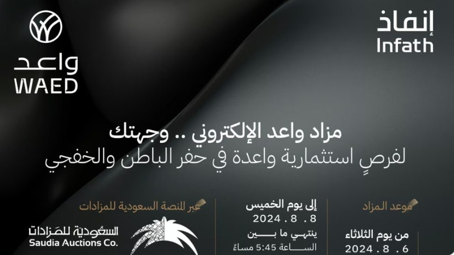 “العنوان” تُطلِق مزاد “واعد” الإلكتروني لبيع 14 فرصة استثمارية في الخفجي وحفر الباطن