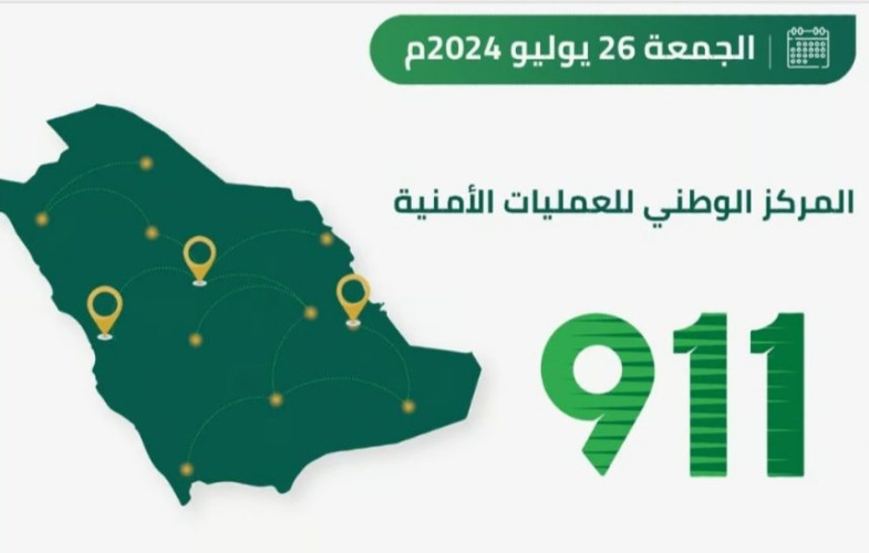 54 اتصالًا بالدقيقة.. “911” يستقبل “77,787” مكالمة في 24 ساعة