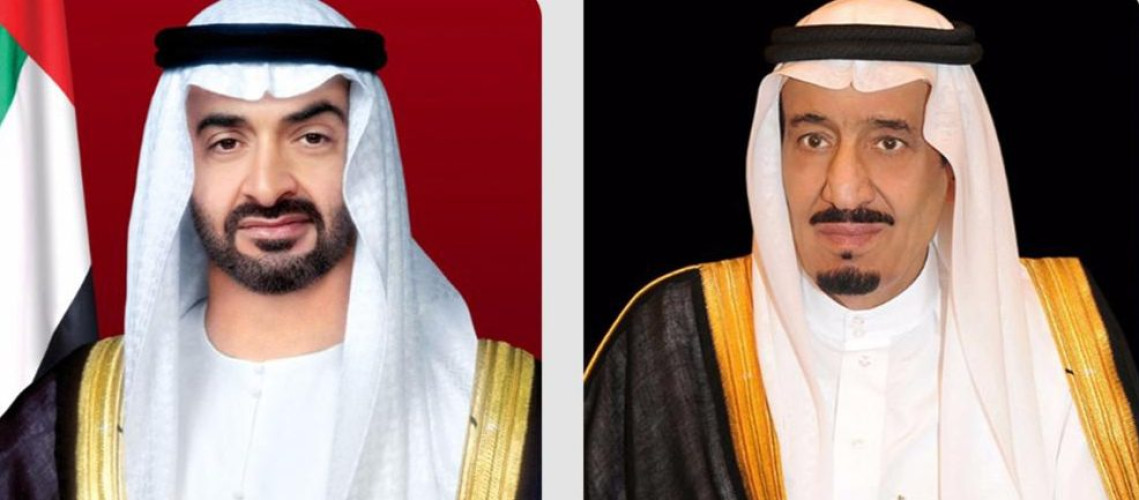 القيادة الإماراتية تهنئ خادم الحرمين الشريفين وسمو ولي العهد بمناسبة اليوم الوطني الـ 94 للمملكة