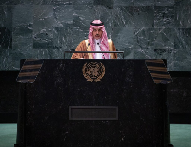 وزير الخارجية يلقي كلمة المملكة في الجمعية العامة للأمم المتحدة في دورتها التاسعة والسبعين بنيويورك