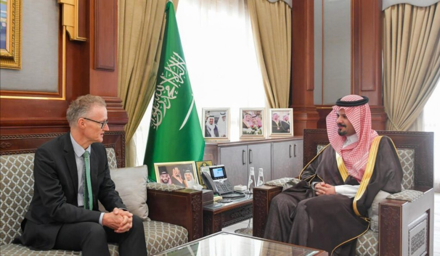 أمير منطقة المدينة المنورة يستقبل السفير الألماني