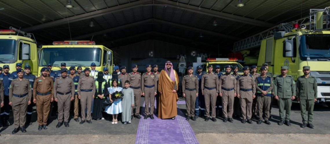 أمير الحدود الشمالية يفتتح مركز الدعم والإسناد للدفاع المدني بمحافظة طريف