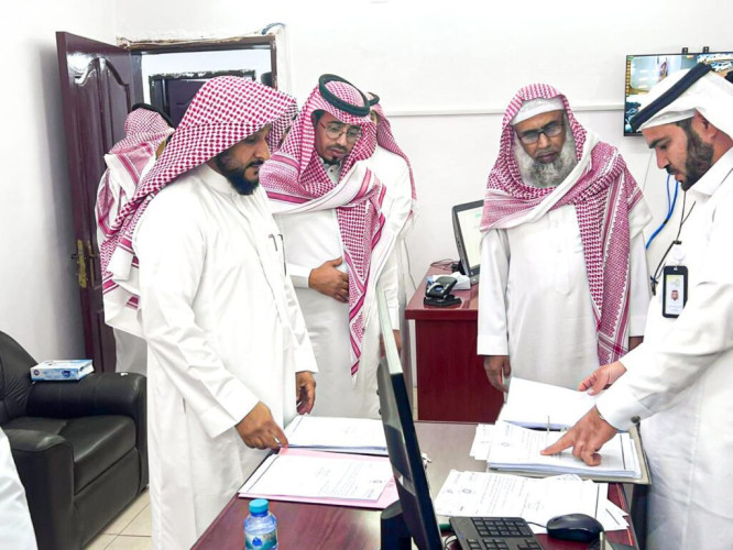 مدير عام فرع الشؤون الإسلامية بالمدينة يتفقد أدارة المساجد بمحافظة وادي الفرع