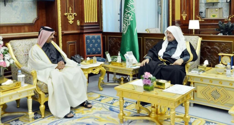 رئيس مجلس الشورى يستقبل وفد أعضاء مجلس الشورى القطري