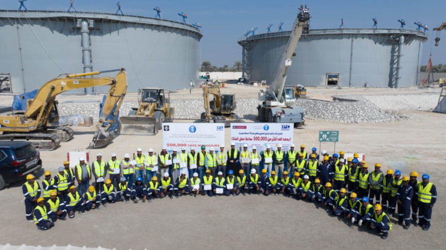 “الري” تحقق نصف مليون ساعة عمل دون إصابات وتكرّم فريق العمل في مشروع خزانين بقطاع 10 بمحطة صويدرة