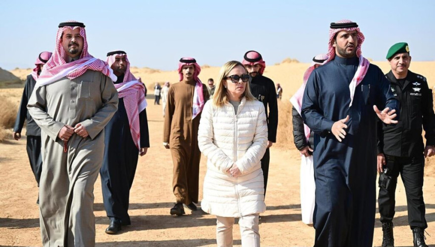 رئيسة وزراء إيطاليا تزور منطقة الحِجِر والمعالم التاريخية والأثرية في العُلا