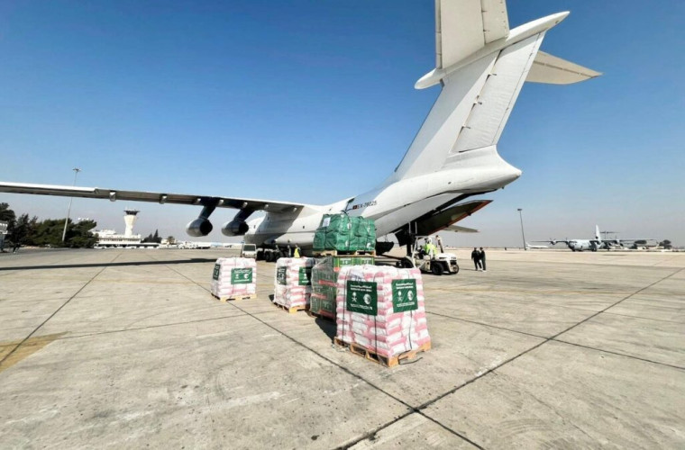 وصول الطائرة الإغاثية السعودية السادسة عشرة لمساعدة الشعب السوري التي يسيّرها مركز الملك سلمان للإغاثة
