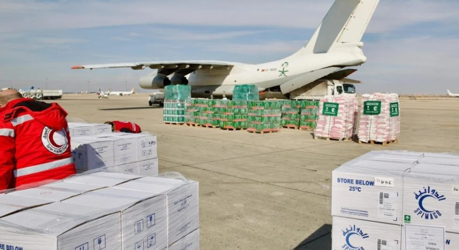 وصول الطائرة الإغاثية السعودية السابعة إلى مطار دمشق الدولي