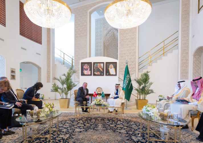 سمو وزير الخارجية يستقبل وزير خارجية الدنمارك