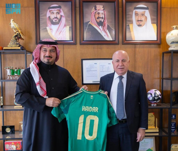 المسحل يستقبل نائب رئيس الاتحاد الآسيوي لكرة القدم