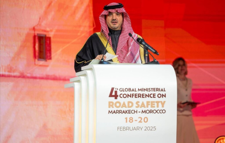 الأمير عبدالعزيز بن سعود يرأس وفد المملكة المشارك في المؤتمر الوزاري العالمي الرابع لسلامة الطرق الذي يقام في مراكش