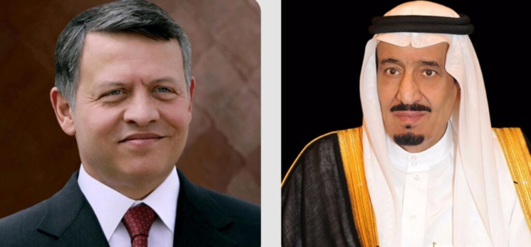 ملك الأردن يهنئ خادم الحرمين الشريفين بمناسبة ذكرى يوم التأسيس