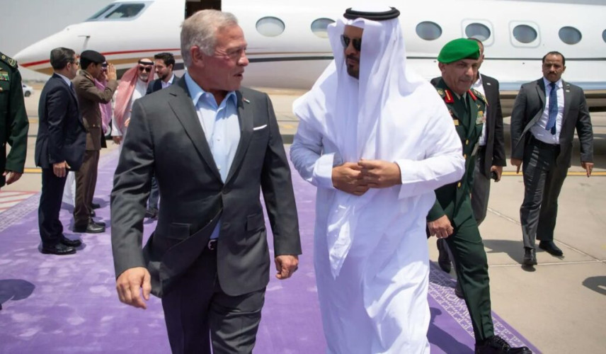 ملك الأردن يصل جدة