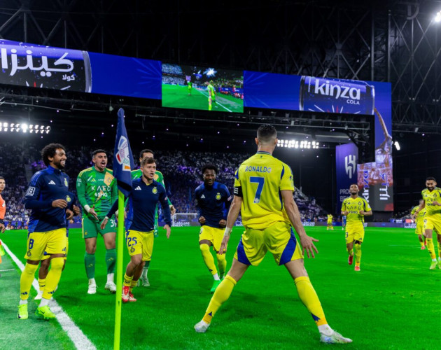 ‏بثلاثية.. النصر يتفوق على الهلال في ديربي العاصمة في ليلة تألق رونالدو