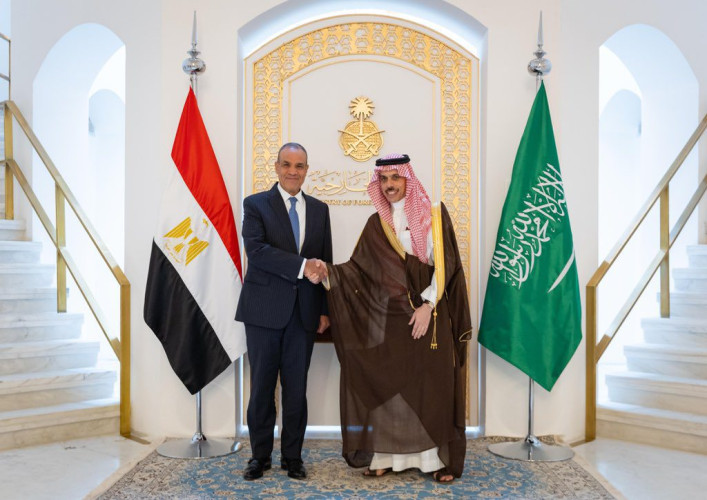 وزير الخارجية يستقبل وزير خارجية مصر ويعقدان اجتماع لجنة المتابعة والتشاور السياسي على المستوى الوزاري