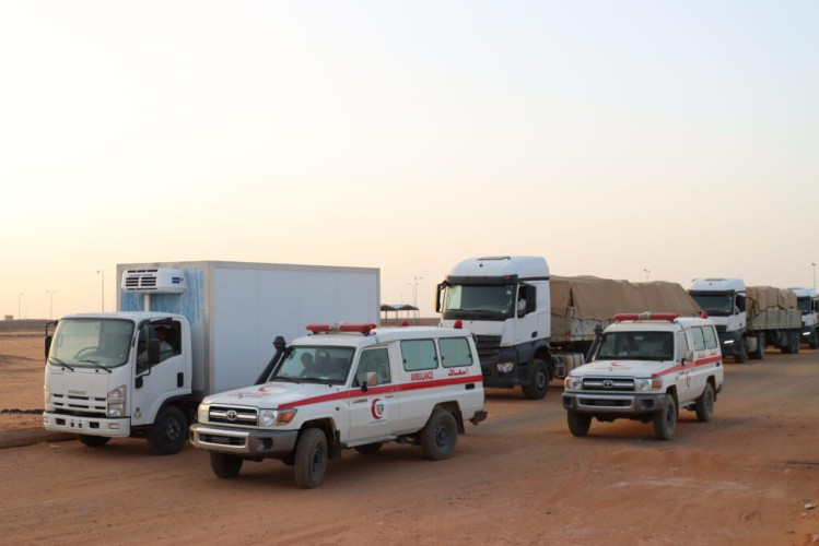 قيادة القوات المشتركة تواصل تسيير القوافل المحملة بالأدوية والمستلزمات الطبية للأشقاء في اليمن