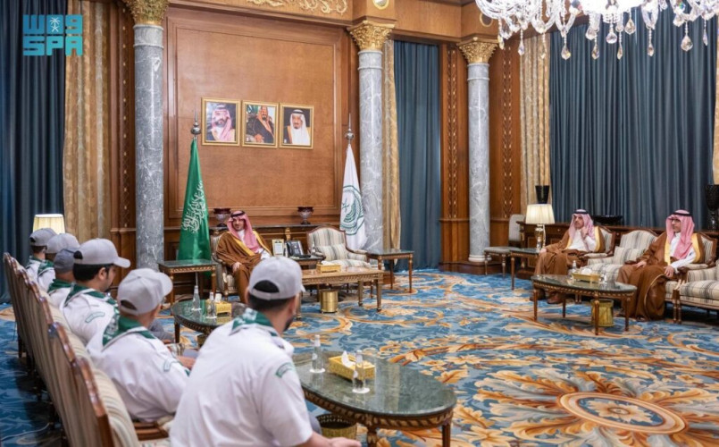 الأمير عبدالعزيز بن سعود يلتقي نائب رئيس جمعية الكشافة العربية السعودية