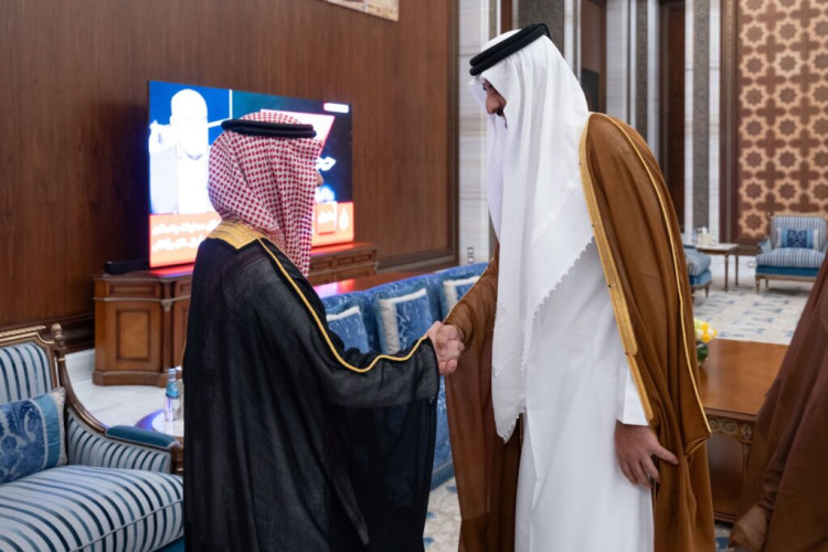 أمير دولة قطر يستقبل وزراء خارجية دول مجلس التعاون لدول الخليج العربية