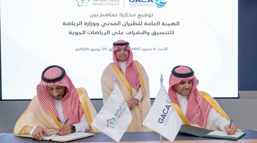 وزارة الرياضة وهيئة الطيران المدني توقّعان مذكرة تفاهم للتنسيق والإشراف على الرياضات الجوية