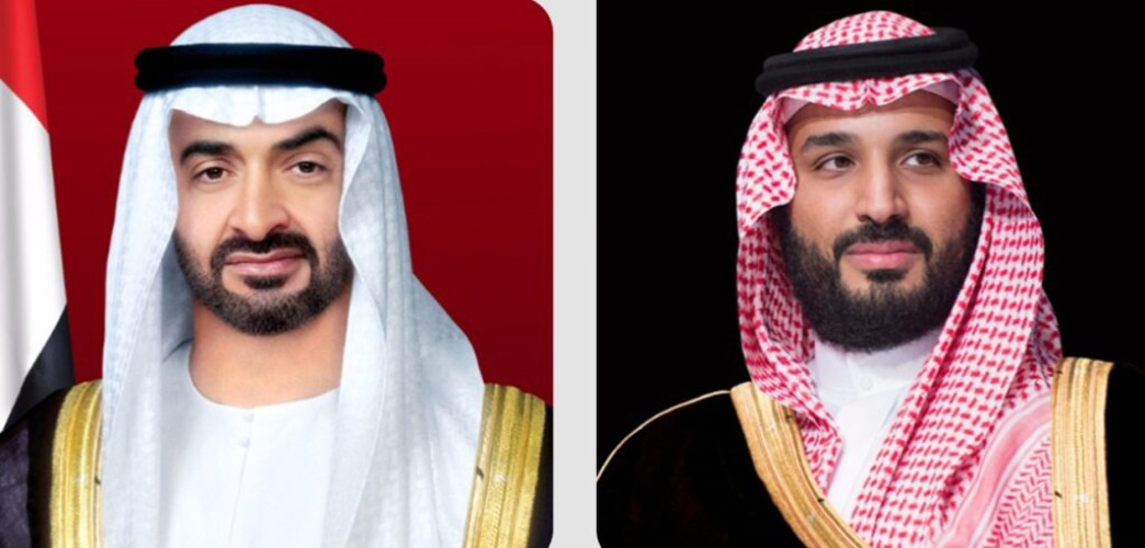 سمو ولي العهد ورئيس دولة الإمارات يبحثان في اتصال هاتفي العلاقات الأخوية بين البلدين الشقيقين